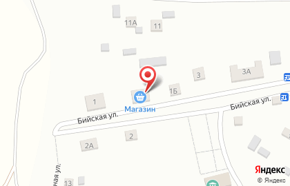 Продуктовый магазин в Барнауле на карте