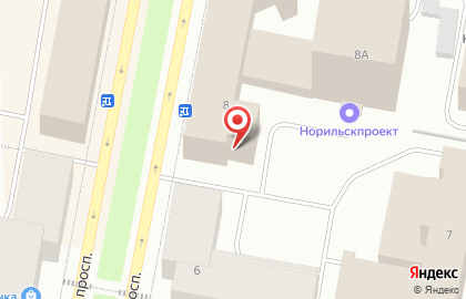 Норильский филиал НФ Институт Норильскпроект в Центральном районе на карте