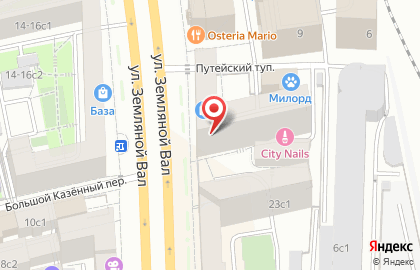 Кафе быстрого питания Shawarma VIP House на улице Земляной Вал на карте