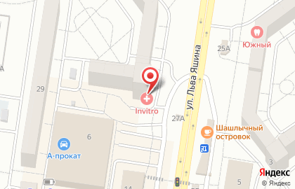 Медицинский центр Инвитро в Автозаводском районе на карте