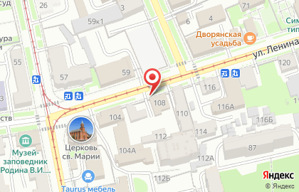 Адвокатский кабинет Бодрова Д.В. в Ленинском районе на карте