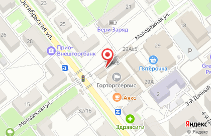 Торговая компания Надежные окна на Октябрьской улице на карте