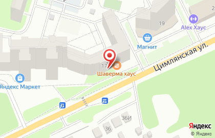 Кафе быстрого питания Шаверма-Хаус в Орджоникидзевском районе на карте