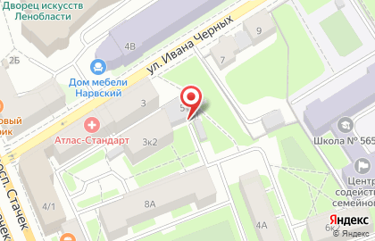 Торгово-строительная компания Стандарт на улице Ивана Черных на карте