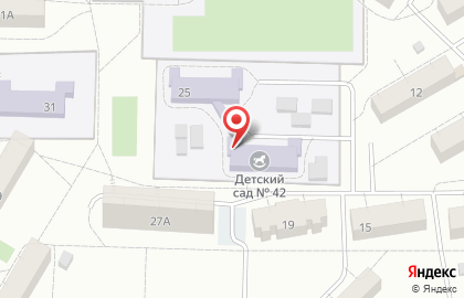 Детский сад №42 в Саранске на карте