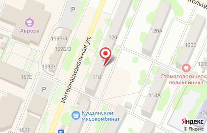 Медцентр на Интернациональной улице на карте