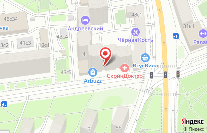 Клиника косметологии Space For на метро Серпуховская на карте