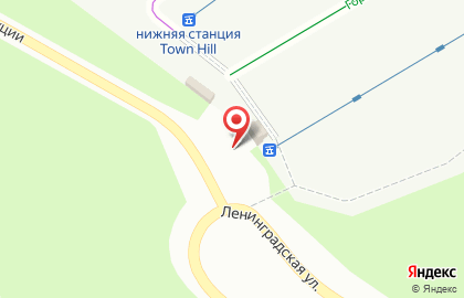 Горнолыжный склон Town Hill на улице Ленинградской на карте