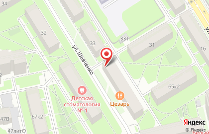 Салон Утро на улице Шевченко на карте