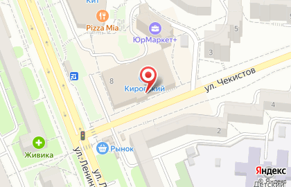 Супермаркет Кировский на улице Ленина, 8 в Первоуральске на карте