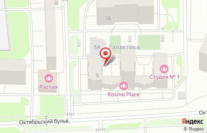 Служба заказа легкового транспорта Red на Октябрьском бульваре на карте