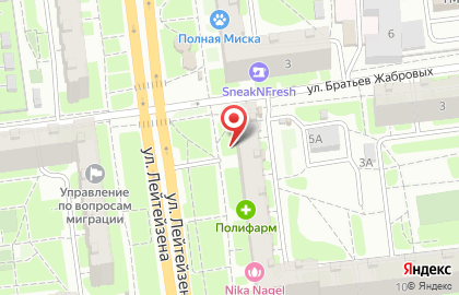 Супермаркет Spar в Советском районе на карте