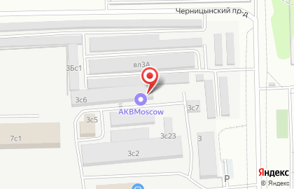 Магазин автомобильных аккумуляторов Akbmoscow в Черницынском проезде на карте