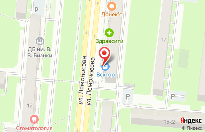 Магазин сантехники Вектор на карте