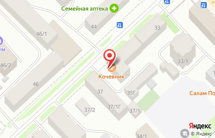 Кафе бурят-монгольской кухни Кочевник на улице Орджоникидзе на карте