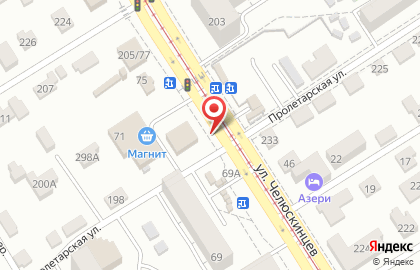Магазин БМПЗ на улице Челюскинцев на карте