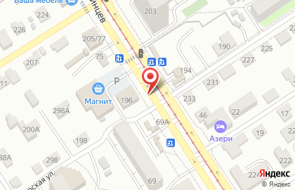 Киоск по продаже фруктов и овощей в Барнауле на карте
