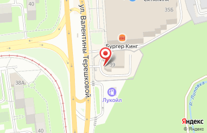Автокомплекс Сервис на улице Валентины Терешковой на карте