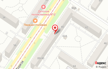 Нотариус Хлудков А.А. в Заводском районе на карте