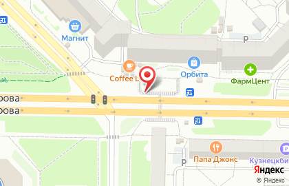 Киоск фруктов и овощей в Центральном районе на карте