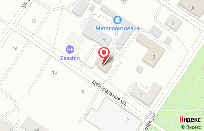 Магазин у дома Бристоль на Центральной улице на карте