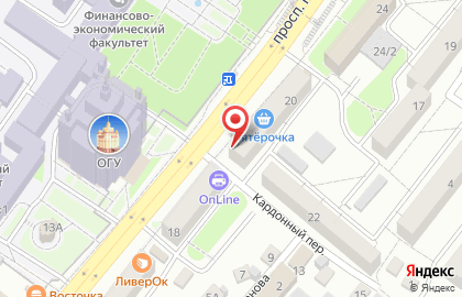 Оператор связи МТС в Центральном районе на карте