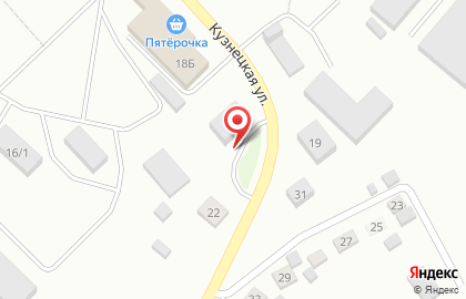 Киоск по продаже хлебобулочных изделий Хлебушко на Кузнецкой улице на карте