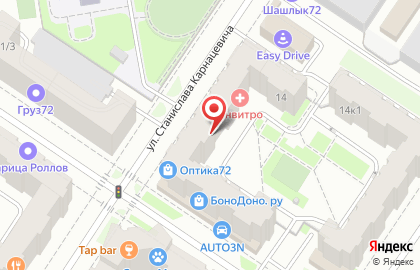 Магазин винных напитков Millstream на улице Станислава Карнацевича на карте