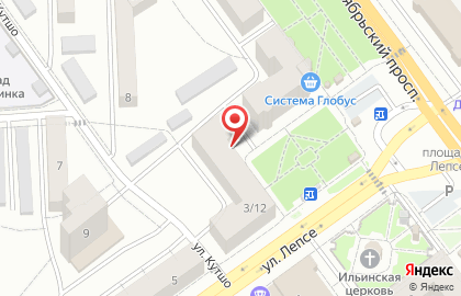 Банкетный зал Олимп на улице Лепсе на карте
