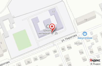 Избирательный участок №47 на улице Пирогова на карте
