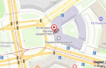 Бассейн, СПбГПУ на карте