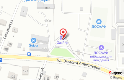 GasPro на улице Эмилии Алексеевой на карте
