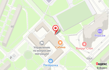 Магазин овощей и фруктов в Московском районе на карте