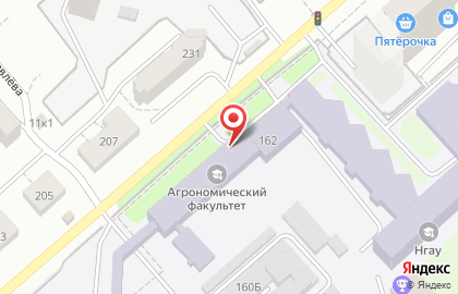 Новосибирский Государственный Аграрный Университет на улице Добролюбова на карте
