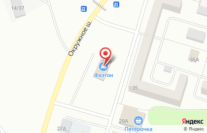 Магазин Фаэтон на Окружном шоссе на карте