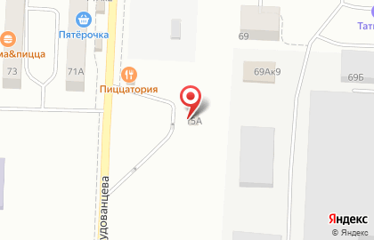 Таиф-нк азс на улице Гудованцева на карте