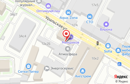 Отель Меншиков на карте
