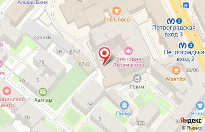 Гостиница Камея в Санкт-Петербурге на карте