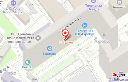 Бистро в Москве на карте