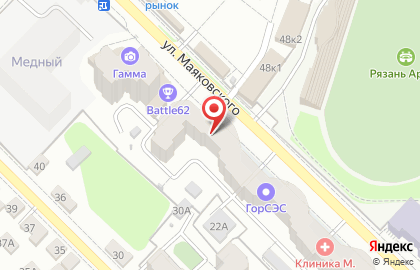 Представительство в г. Рязани Сибирское Здоровье на улице Маяковского на карте
