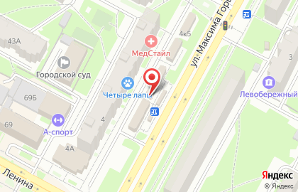 Супермаркет детских товаров 100 совят на улице Максима Горького, 4 к 3 в Бердске на карте