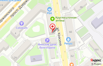 Ателье Обновка на проспекте Дзержинского на карте