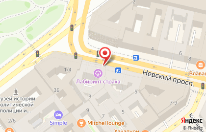 Кафе Кафе-бистро на Невском проспекте на карте