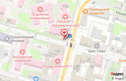 Продовольственный магазин в Фрунзенском районе на карте