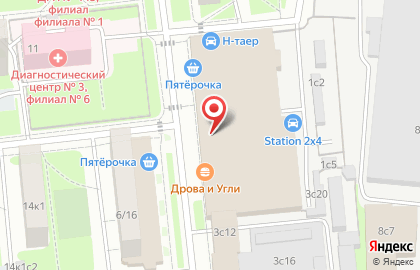 Супермаркет здорового питания ВкусВилл на метро Стахановская на карте