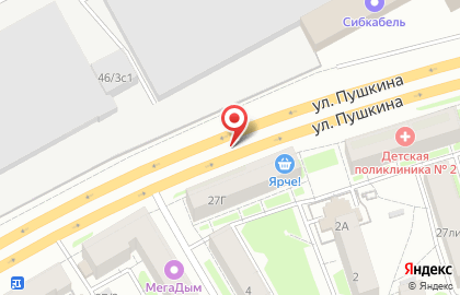 Совершенство на улице Пушкина на карте