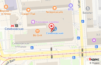 Мастерская по ремонту сотовых телефонов Мобильный Сервис на Семёновской набережной на карте