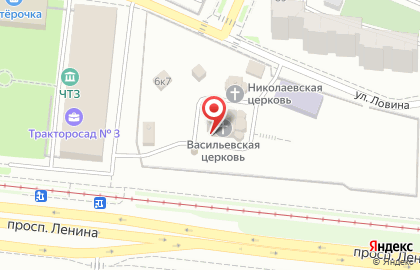 Храм в честь святителя Василия Великого в Тракторозаводском районе на карте