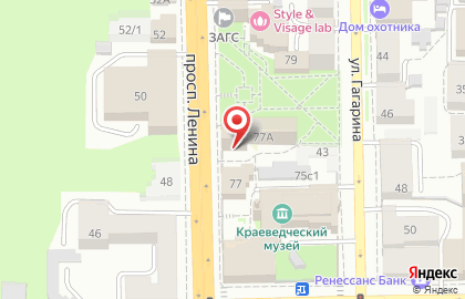 Семейный ресторан Панда на проспекте Ленина на карте