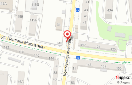 Магазин Наш продукт-Долгов групп на Коммунистической улице на карте